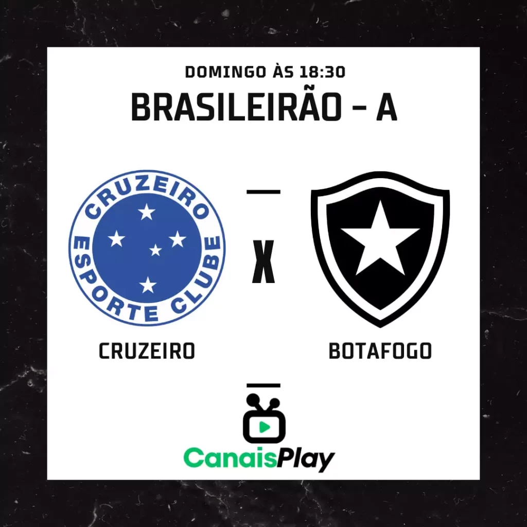 CRUZEIRO X BOTAFOGO AO VIVO - 18ª RODADA DA SÉRIE A DO CAMPEONATO  BRASILEIRO 
